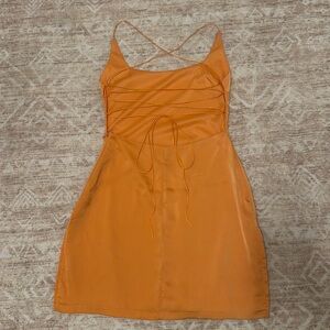 Beginning Boutique Orange Mini Dress